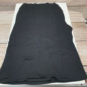 Amore All.F.Y Ruched Sleeveless Black Stretch Tank Top 2X Large New Made in‎ USA